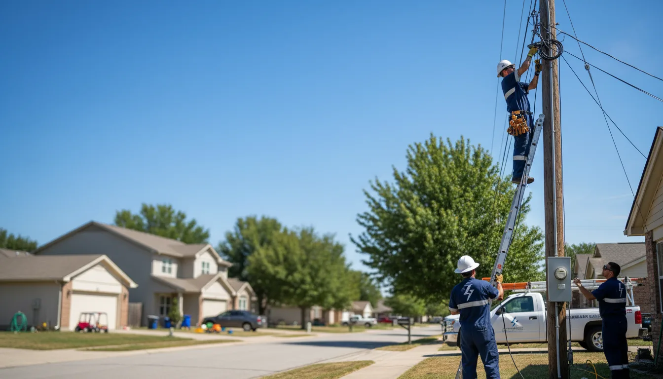 Residential electrician providing installation services in Selfridge, ND